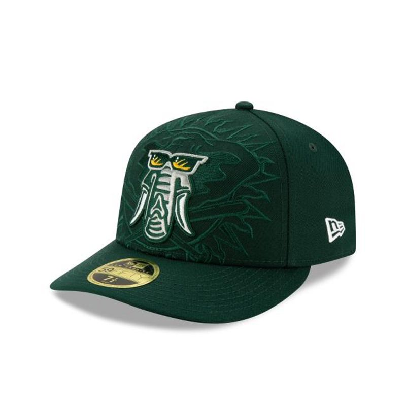 MLB Oakland Athletics Logo Elements Low Profile 59Fifty Fitted (FIQ3080) - Green New Era Caps